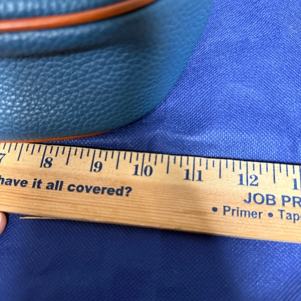 Dooney & Bourke Hobo Shoulder Bag Blue Pebble Leather Dustbag Inner Pockets